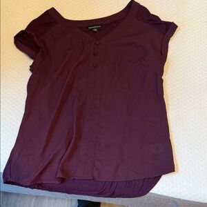 Fortune & Ivy Deep Purple Blouse